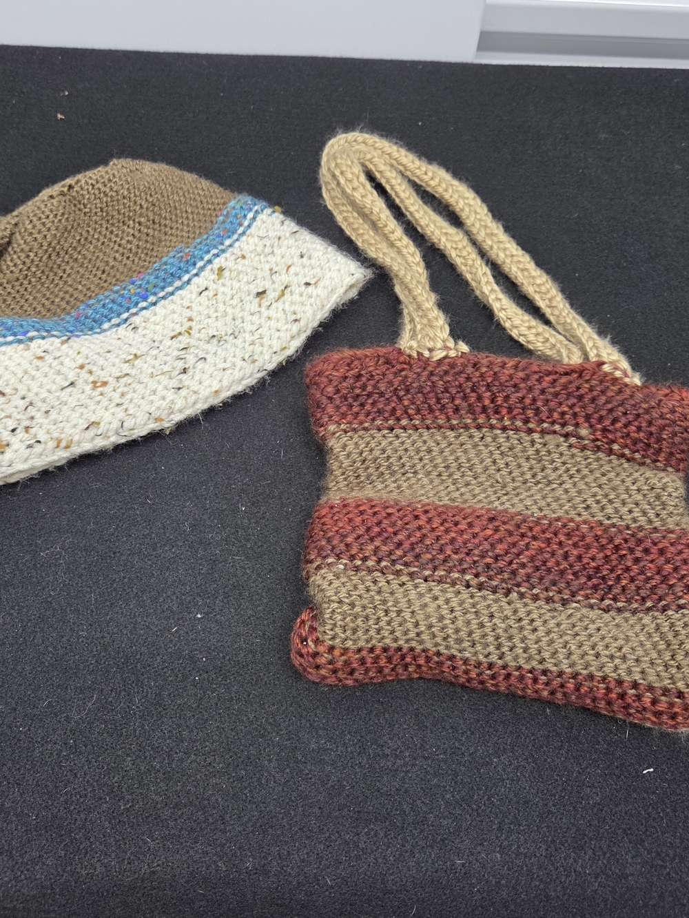Handmade Knit Hat And Bag Folkloric Cottagecore Cabincore Gorpcore Granola